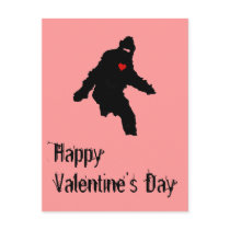 BIGFOOT VALENTINE POSTCARD - Customized