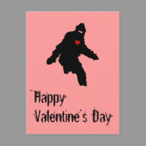 BIGFOOT VALENTINE POSTCARD - Customized