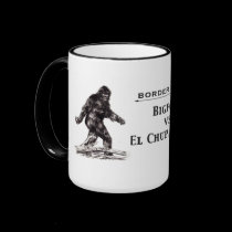 "Bigfoot vs. El Chupacabra" mug mugs