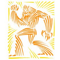 Bigfoot Woodcut Graphic - Kid Tee