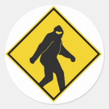 Bigfoot Xing Sticker