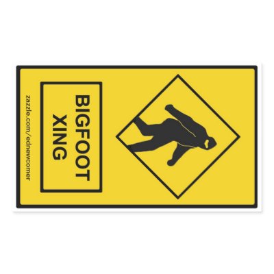 Bigfoot Xing (Yellow) Sticker by EdNewcomer