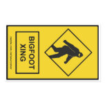 Bigfoot Xing (Yellow) Sticker