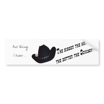 Bigger Hats. Bumper Stickers by StickerManiac