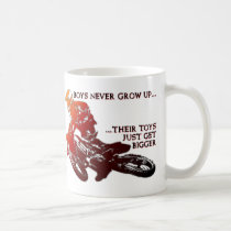 Bigger Toys Dirt Bike Motocross Funny Mug mugs