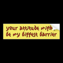 Biggest Barrier bumper stickers
