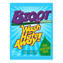 BIGOT Wash the Hate Away! [postcard] postcards
