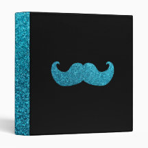 Bigote azul de Bling (falso gráfico del brillo)