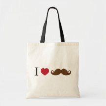 Bigote del corazón I Bolsa De Mano
