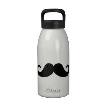 Bigote divertido botallas de agua