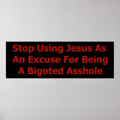Bigoted Assholes Posters by godless_heathen
