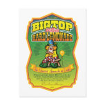 Bigtop Willie's Hard Lemonade Post Card