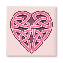 Bijii Heartknot Square Magnet magnets