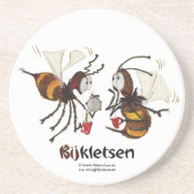 BIJkletsen mat Drink Coasters