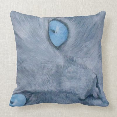 Bijou the Ragdoll Cat Throw Pillow by mozache