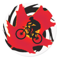 Bike All Journeys Round Sticker