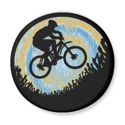 Bike Alpine Ascent Fridge Magnets by ninuno