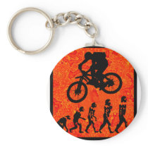 bike At Redwood Key Chains