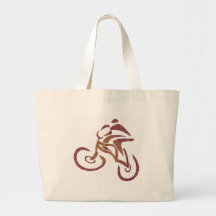 Bike Bent Twisted Tote Bag