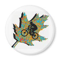 Bike Between Oaks Magnet