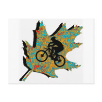 Bike Between Oaks Post Cards