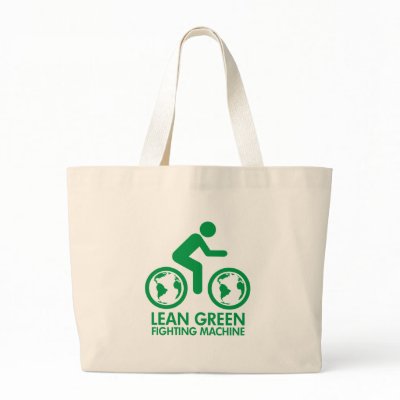 Bike Bicycle Green Bag by Zerotees