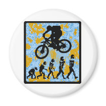 Bike Big Sands Refrigerator Magnets