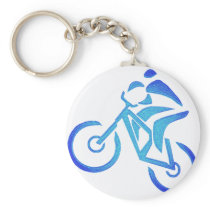 Bike Blue Bayou Key Chains
