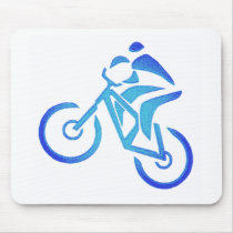 Bike Blue Bayou Mouse Pads