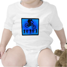 Bike Blue Grassy Tshirts