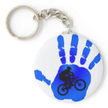 Bike Blue Horizon Key Chains