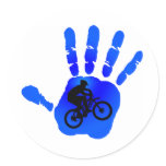 Bike Blue Horizon Sticker