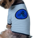 Bike Blue Lined Pet Tee