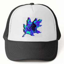 Bike Blue Mountains Trucker Hats