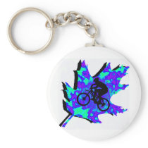 Bike Blue Mountains Key Chains
