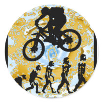 Bike Bryce Canyon Round Sticker