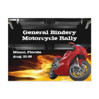 Bike Burner Postcard postcard