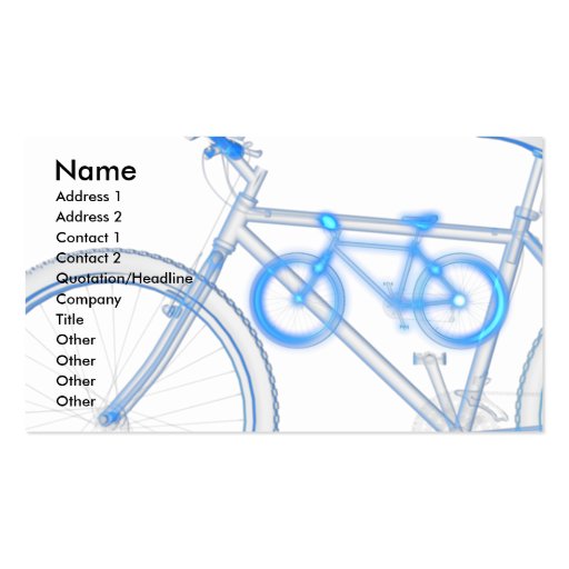bike business cards (front side)