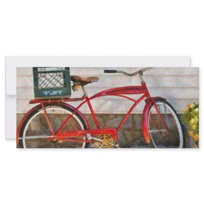 Bike - Delivery Bike Custom Rack Cards by suburbanscenes