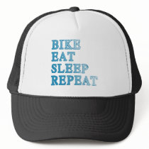 Bike, Eat, Sleep, Repeat Products hats by BicycleFun Bike, Eat, Sleep, Repeat Products hats