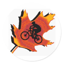 Bike ever change round sticker