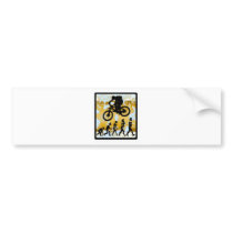 Bike Fine Progression Bumper Sticker