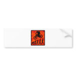 bike Fire Setting Bumper Sticker