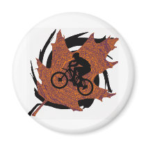 Bike First Climb Fridge Magnets