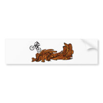 Bike First Half Bumper Sticker