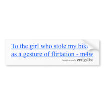 Bike Flirtation Bumpersticker