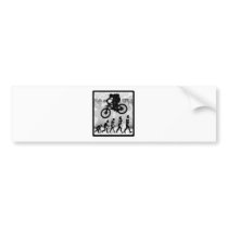 Bike Foggy Morning Bumper Sticker
