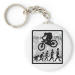 Bike Foggy Morning Keychains