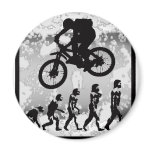 Bike Foggy Morning Fridge Magnet