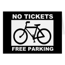 bike_free_parking_Vector_Clipart Greeting Card